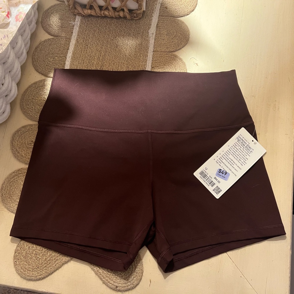 Lululemon Athletica Maroon Shorts